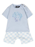 VERSACE BABY Boys Medusa T-Shirt Shorts Set Blue - MAISONDEFASHION.COM