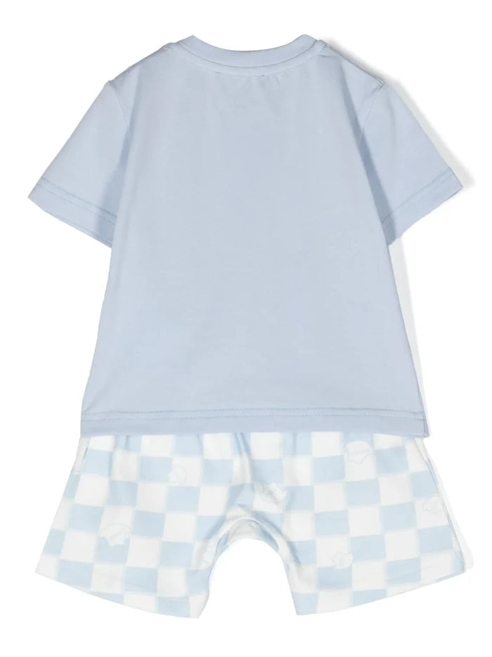 VERSACE BABY Boys Medusa T-Shirt Shorts Set Blue - MAISONDEFASHION.COM