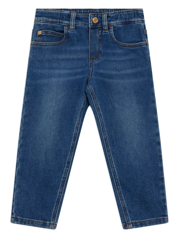 VERSACE BABY Boys Stretch Jeans Medium Blue - MAISONDEFASHION.COM