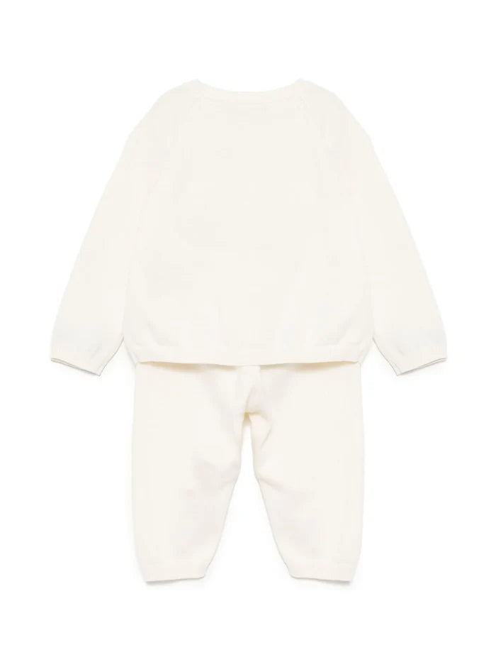 VERSACE BABY Girls Medusa Embroidery Gift Set Ivory - MAISONDEFASHION.COM