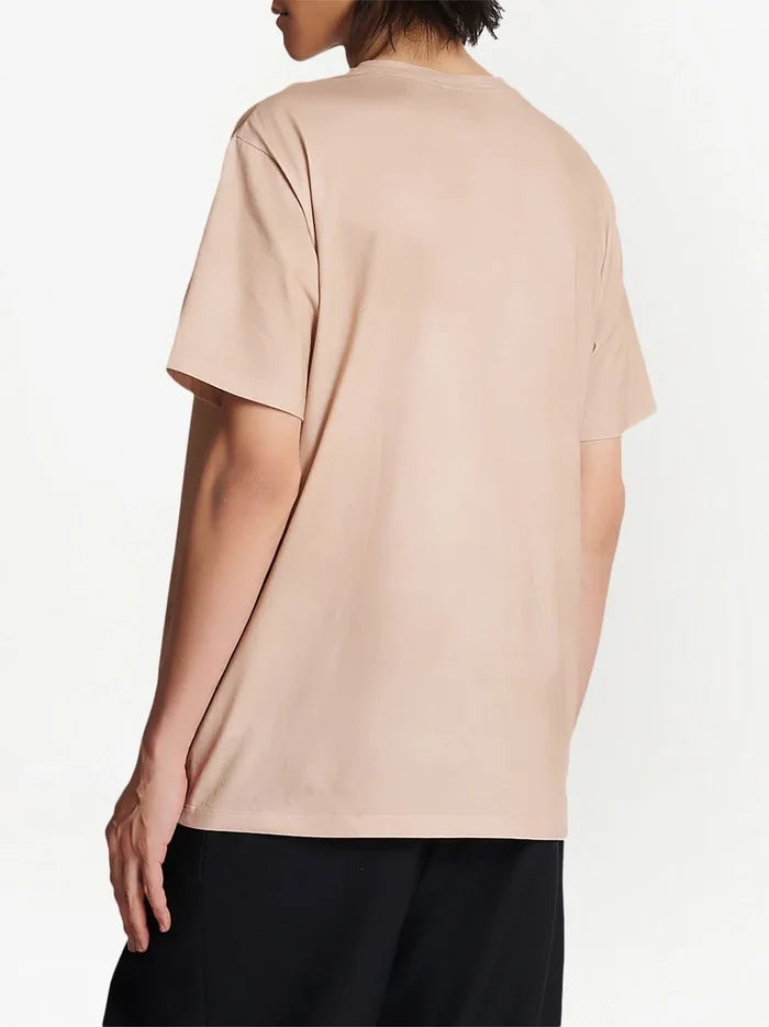 BALMAIN MEN Logo Desert Printed Loose SS T-Shirt Molt/Sand - MAISONDEFASHION.COM