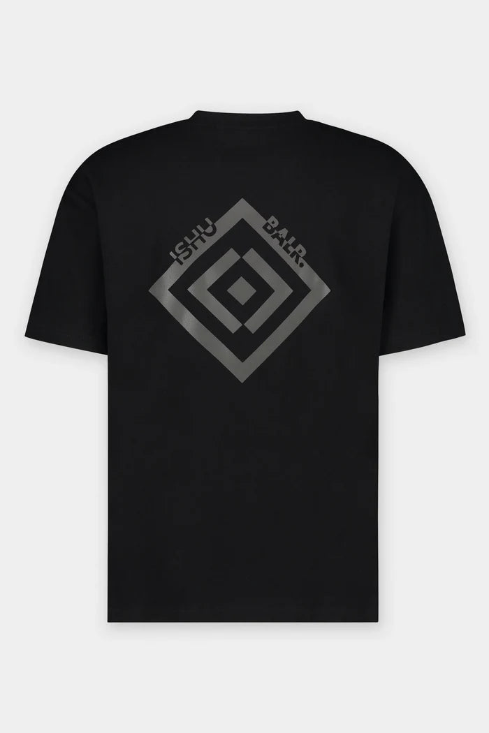 BALR X ISHU Joey Box T-shirt black - MAISONDEFASHION.COM