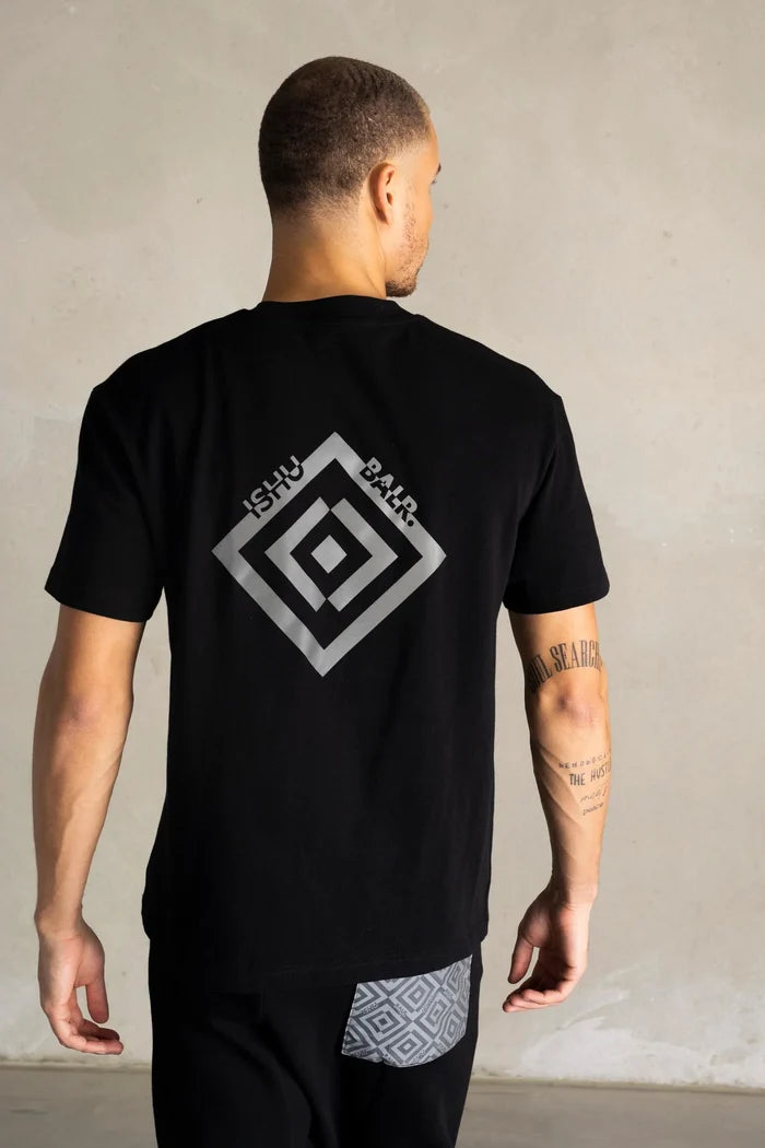 BALR X ISHU Joey Box T-shirt black - MAISONDEFASHION.COM