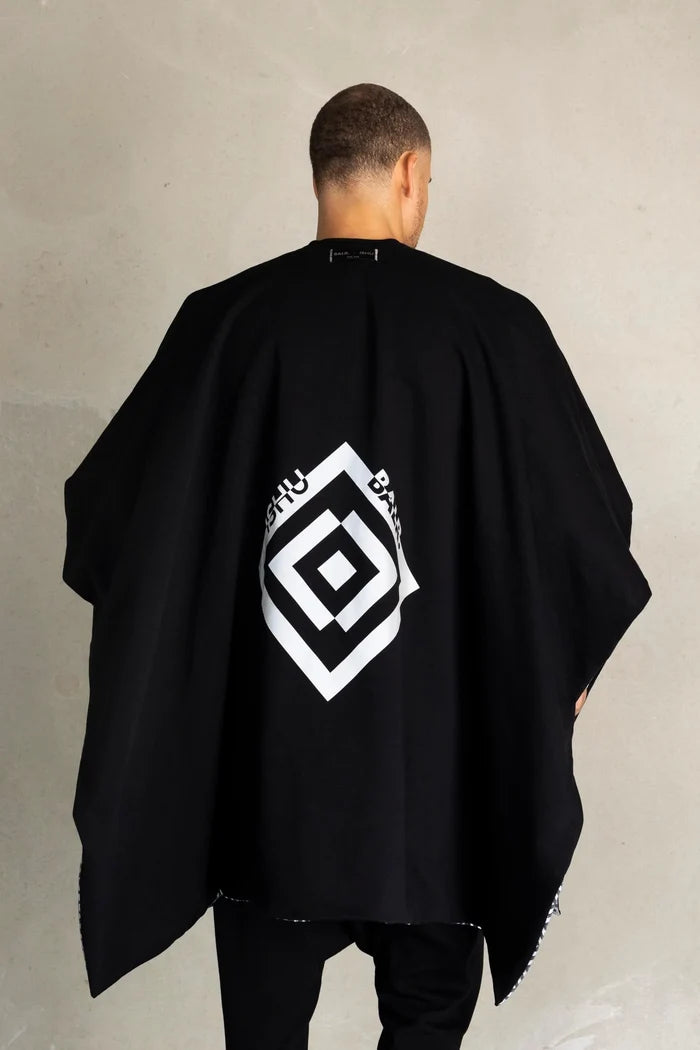 BALR X ISHU Reversible Poncho black - MAISONDEFASHION.COM
