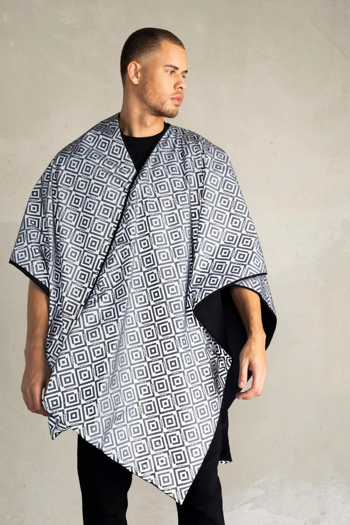 BALR X ISHU Reversible Poncho black - MAISONDEFASHION.COM