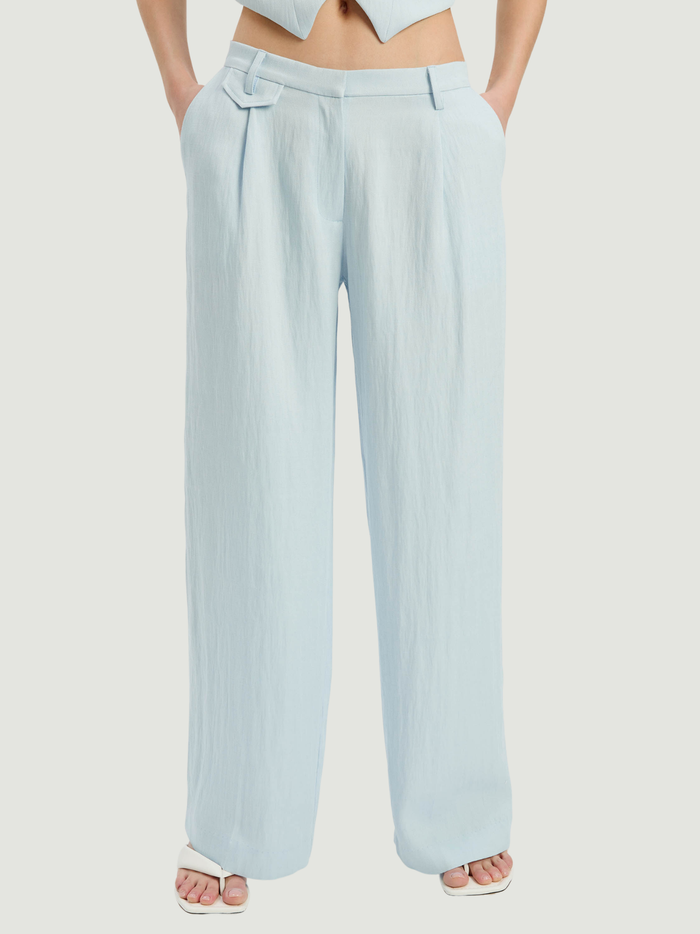 BARDOT WOMEN Geordy Hipster Trousers Soft Blue - MAISONDEFASHION.COM