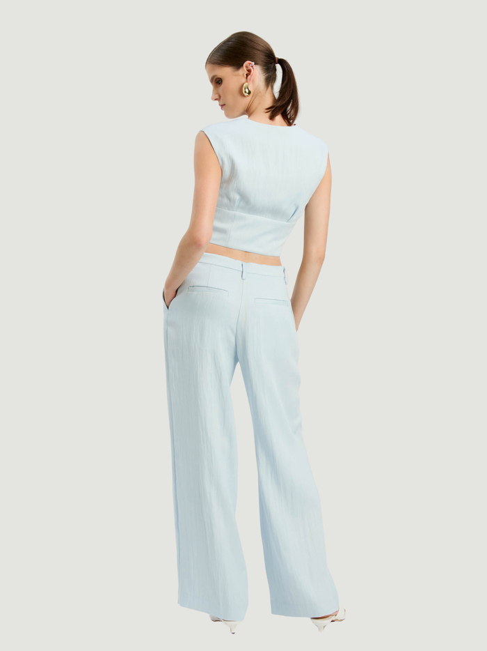 BARDOT WOMEN Geordy Vest Top Soft Blue - MAISONDEFASHION.COM