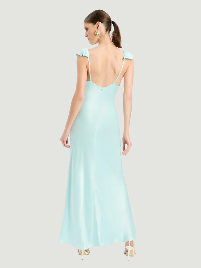 BARDOT WOMEN Ivy Lace Detail Maxi Dress Aqua - MAISONDEFASHION.COM