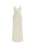 BARDOT WOMEN Romaya V Neck Maxi Dress Ivory - MAISONDEFASHION.COM