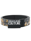 Versace Barocco logo-print belt black - MAISONDEFASHION.COM