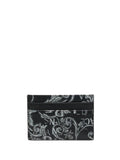 VERSACE Barocco-print Cardholder Black/Grey - MAISONDEFASHION.COM