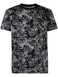VERSACE MEN Baroque Print T-Shirt Black/White - MAISONDEFASHION.COM