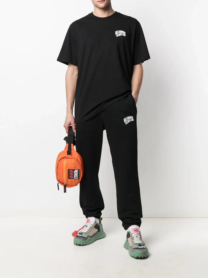 BILLIONAIRE BOYS CLUB Logo Print Sweat Pants Black - MAISONDEFASHION.COM