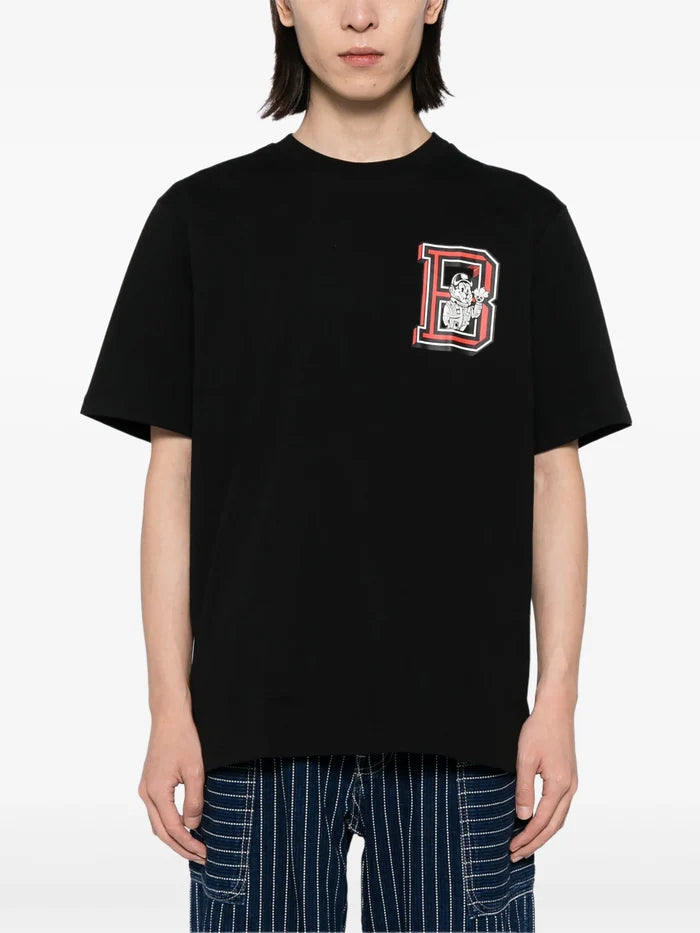BILLIONAIRE BOYS CLUB Mascot Print Cotton T-Shirt Black - MAISONDEFASHION.COM