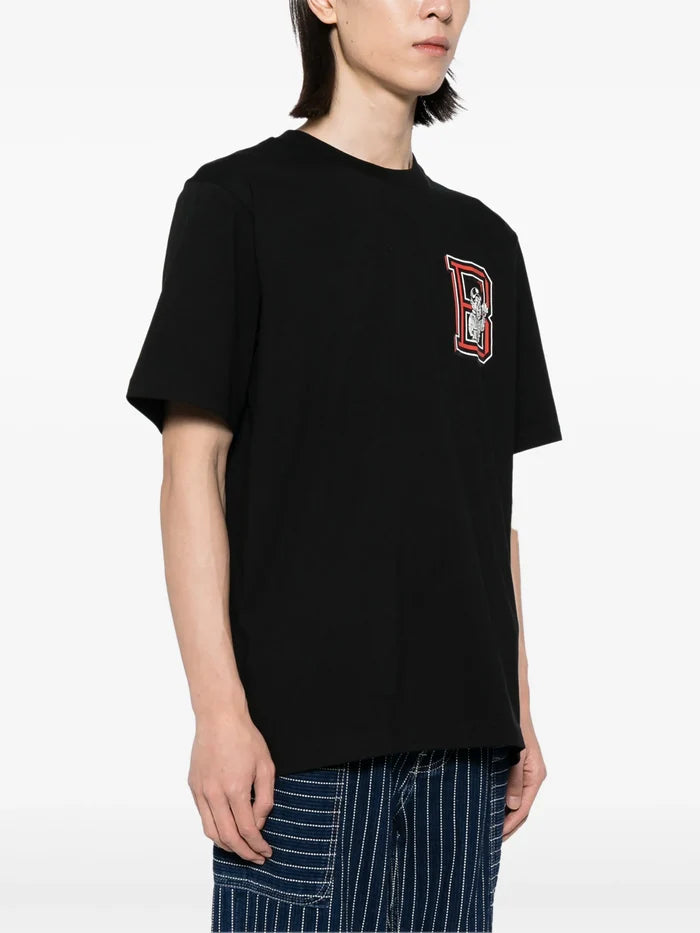 BILLIONAIRE BOYS CLUB Mascot Print Cotton T-Shirt Black - MAISONDEFASHION.COM