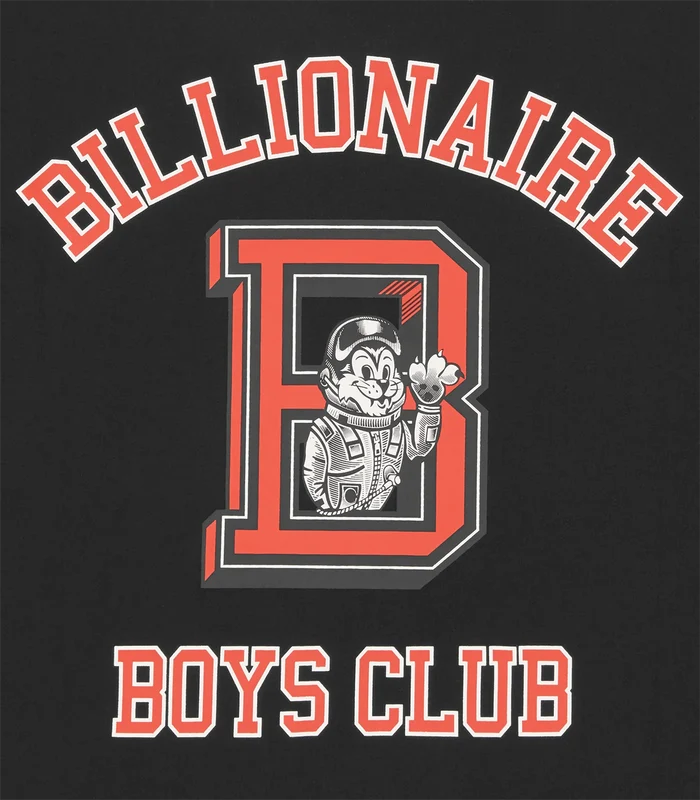BILLIONAIRE BOYS CLUB Mascot Print Cotton T-Shirt Black - MAISONDEFASHION.COM