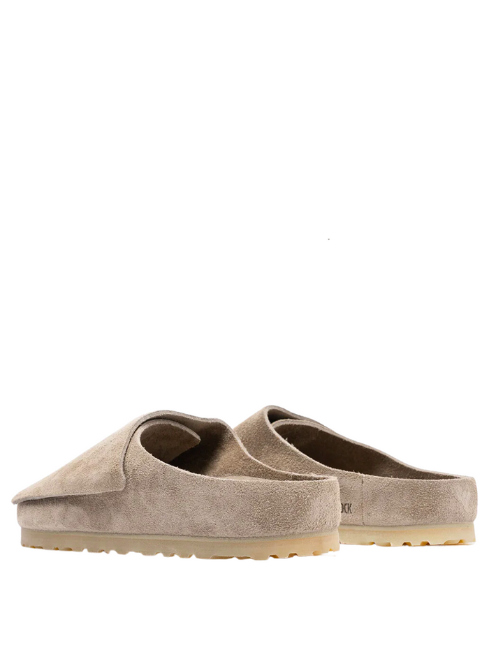 BIRKENSTOCK x FEAR OF GOD UNISEX Los Feliz VL Suede Narrow-Fit Slip-On Taupe - MAISONDEFASHION.COM
