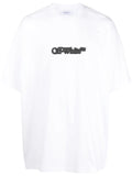 OFF-WHITE MEN Blurr Book Over S/S T-Shirt White/Black - MAISONDEFASHION.COM