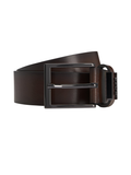 BOSS Cole Ant Leather Belt Dark Brown - MAISONDEFASHION.COM