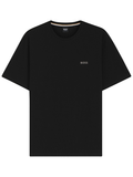 BOSS Cotton-Blend Pyjama T-Shirt With Embroidered Logo Black - MAISONDEFASHION.COM