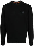 BOSS Crew-neck Sweater Black - MAISONDEFASHION.COM