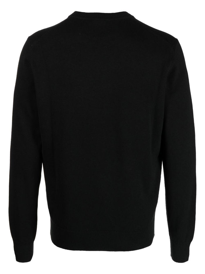 BOSS Crew-neck Sweater Black - MAISONDEFASHION.COM