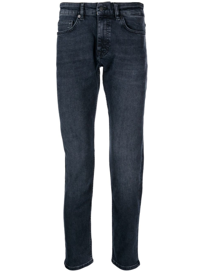 BOSS MEN Delaware BC-P Slim-fit Jeans Dark Blue - MAISONDEFASHION.COM
