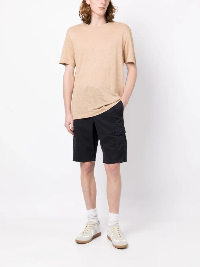 BOSS Drawstring Regular Fit Cargo Shorts Dark Blue - MAISONDEFASHION.COM