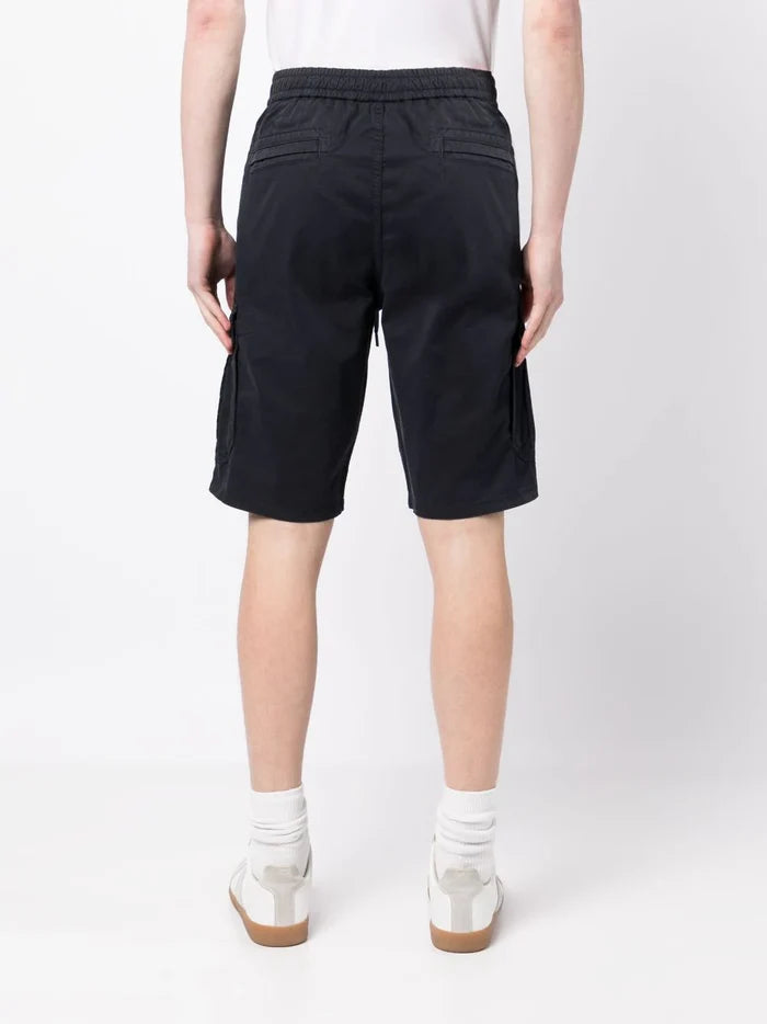 BOSS Drawstring Regular Fit Cargo Shorts Dark Blue - MAISONDEFASHION.COM