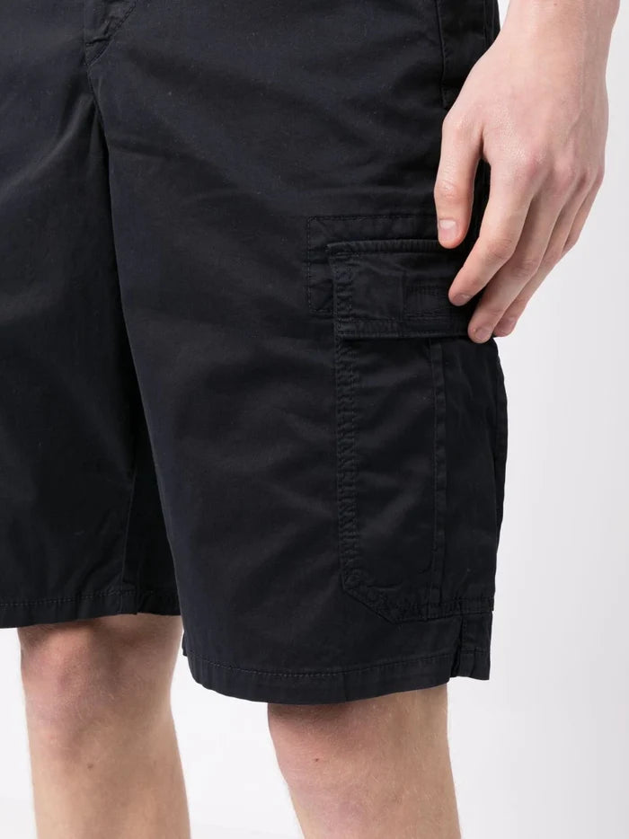 BOSS Drawstring Regular Fit Cargo Shorts Dark Blue - MAISONDEFASHION.COM