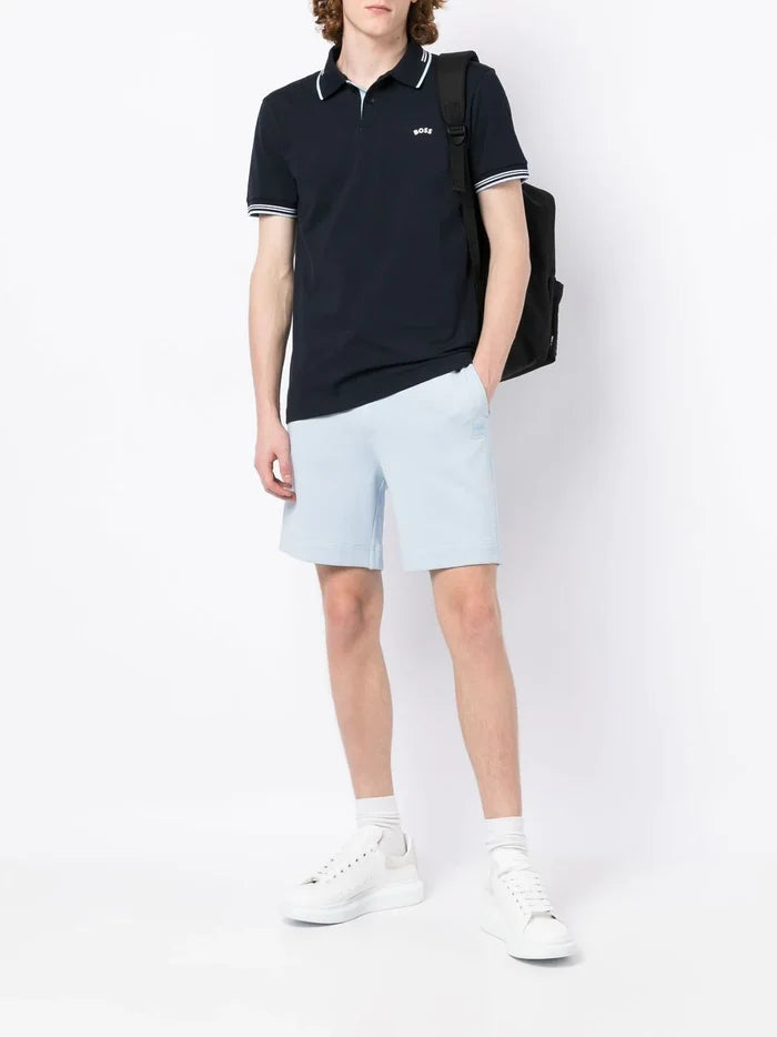 BOSS Drawstring Sewalk Shorts Open Blue - MAISONDEFASHION.COM