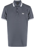 BOSS Embroidered-logo polo shirt Dark Blue - MAISONDEFASHION.COM