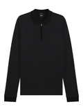 BOSS H-Peduzzi Mercerised-Cotton Polo Shirt With Two-Tone Structure Black - MAISONDEFASHION.COM