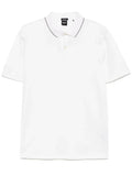 BOSS H-Prout 59 Cotton Polo Shirt Cream White - MAISONDEFASHION.COM