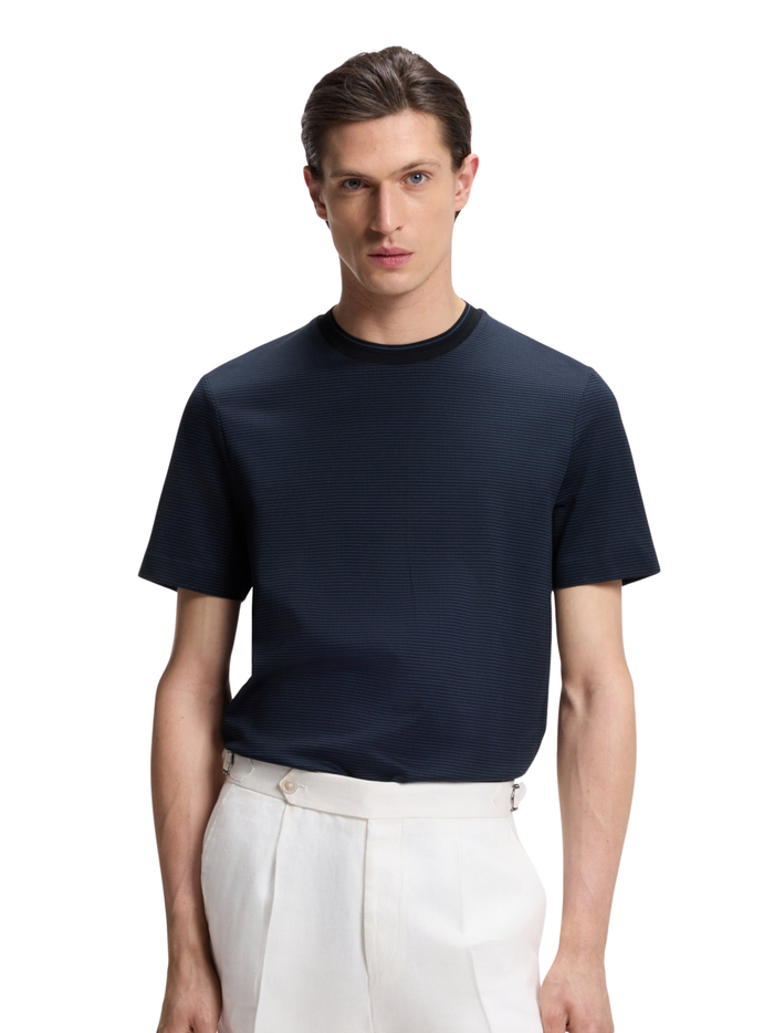 BOSS H-Thompson 242 T-shirt Dark Blue - MAISONDEFASHION.COM