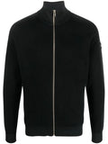 BOSS High-neck Zip-up Cardigan Black - MAISONDEFASHION.COM