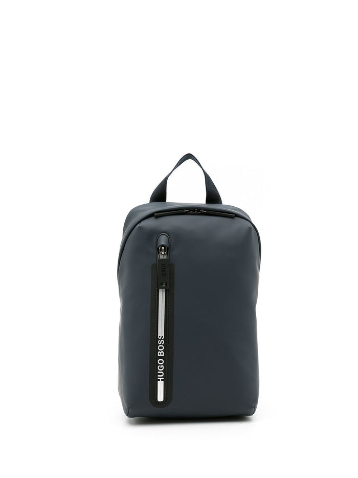 BOSS Hyper single-strap backpack Blue - MAISONDEFASHION.COM