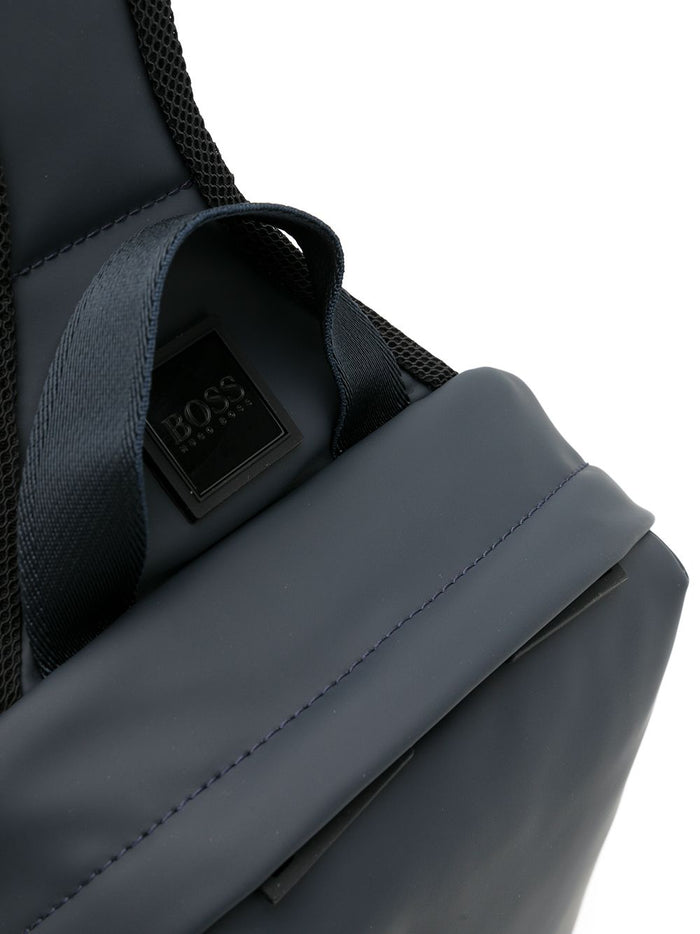 BOSS Hyper single-strap backpack Blue - MAISONDEFASHION.COM