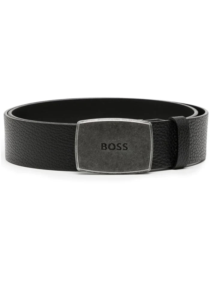 BOSS Jensy Belt Black - MAISONDEFASHION.COM