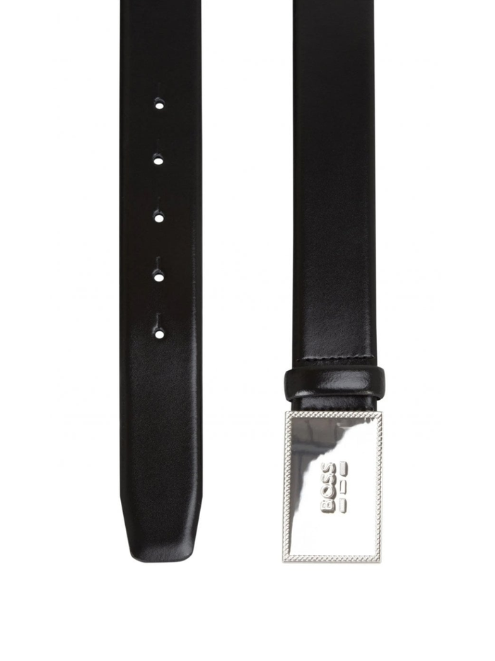 BOSS Jinko Leather Belt Black - MAISONDEFASHION.COM
