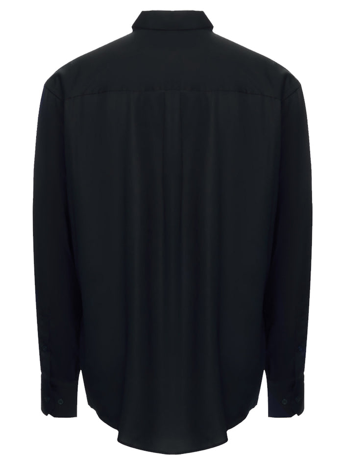 BOSS Kent Collar Long-Sleeved Shirt Black - MAISONDEFASHION.COM