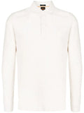 BOSS MEN Logo-Appliqué Cotton Polo Shirt Light Beige - MAISONDEFASHION.COM