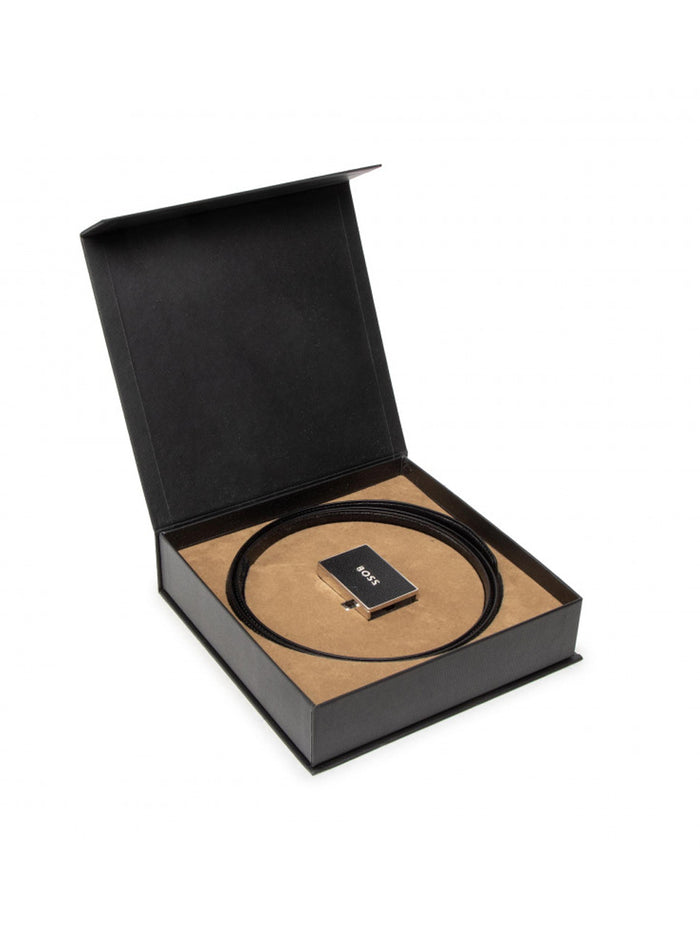 BOSS Belt Black - MAISONDEFASHION.COM