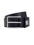 BOSS Logo Keeper Leather Belt Black - MAISONDEFASHION.COM