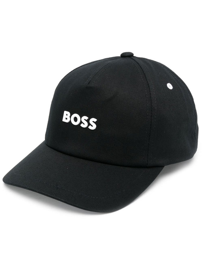 BOSS Logo-print Baseball Cap Black - MAISONDEFASHION.COM