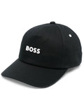 BOSS Logo-print Baseball Cap Black - MAISONDEFASHION.COM