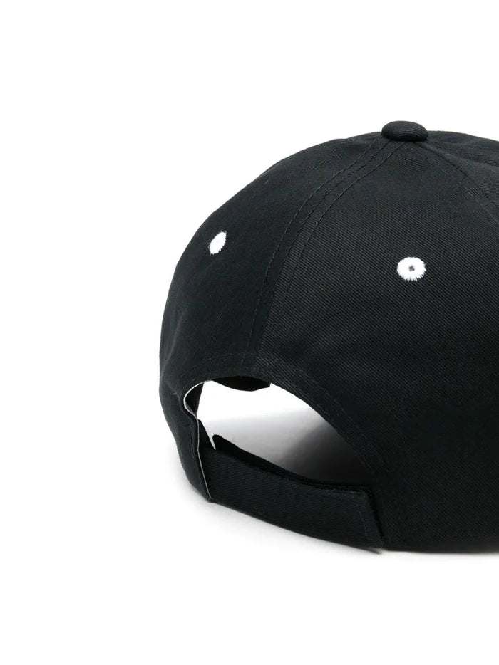 BOSS Logo-print Baseball Cap Black - MAISONDEFASHION.COM