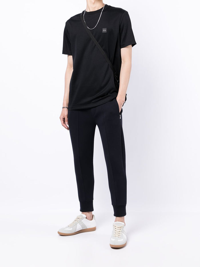 BOSS Logo-print T-shirt Black - MAISONDEFASHION.COM