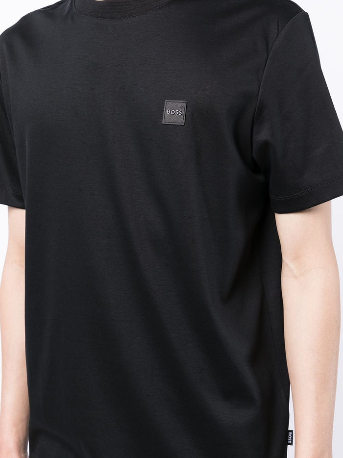 BOSS Logo-print T-shirt Black - MAISONDEFASHION.COM