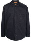 BOSS Long sleeve Shirt Jacket Dark Blue - MAISONDEFASHION.COM